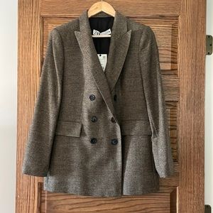 Women’s ZARA Tailored Double-Breasted Blazer